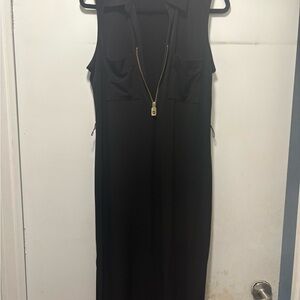 Elegant Black Sleeveless Dress